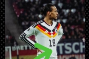 双响建功！德国队官方：萨内获球迷半数投票，当选队内本轮最佳