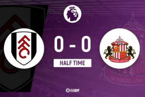 半场-威尔逊和凯文先后造险桑德兰仅1脚射门 富勒姆暂0-0桑德兰