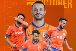 官方：山东泰山外援卡扎伊什维利当选中超9/10月最佳球员