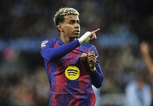 4球3助攻！亚马尔近6场比赛场均获评8.53分，是五大联赛同期最高