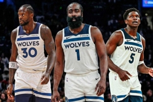 狼媒：森林狼连续两年西决 但控卫是短板 哈登加盟能成总冠军威胁