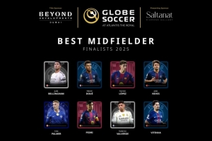 环足奖年度最佳中场最终候选：贝林厄姆、佩德里、帕尔默在列