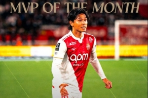 5场2球，摩纳哥官方：南野拓实当选球队11月最佳球员