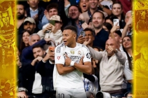 2射1传！姆巴佩当选皇马3-0毕尔巴鄂竞技一役全场最佳