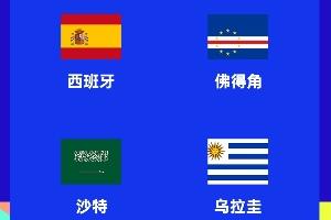 新军分组：佛得角遇西班牙乌拉圭 约旦遇阿根廷 乌兹别克遇葡萄牙